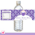 Purple Dress Bridal Shower Bottle Label