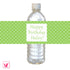 Green Polka Dots Bottle Label Birthday Baby Shower