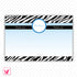 Zebra Thank You Note Baby Boy Shower Digital Card Printable File, Blue Black Zebra Baby Shower INSTANT DOWNLOAD