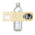 Golden 50th Wedding Anniversary Photo Bottle Label