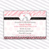 elephant invitation zebra pink baby shower