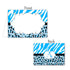 Blue Giraffe Jungle Buffet Blank Tent Cards