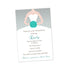 Grey Turquoise Teal Dress Bride Bridal Shower Invitations