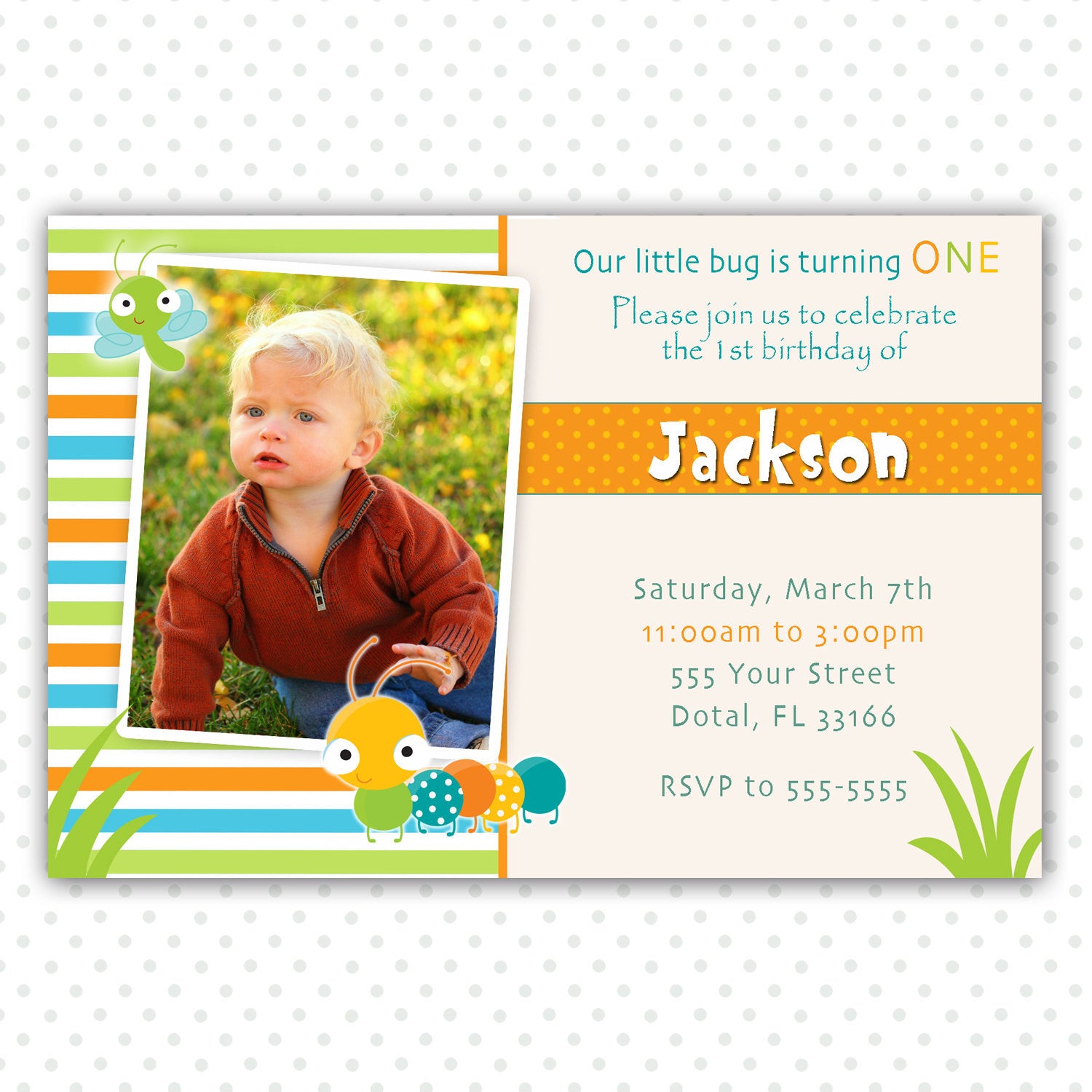 bugs birthday party invitation