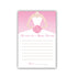 Pink Polka Dots Bridal Shower Advice Card