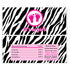 Pink Black Footprints Zebra Baby Shower Candy Bar Wrapper Printable