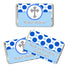 Blue Grey Baptism Communion Candy Label Wrapper