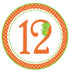 Dragon Birthday 12 Month Banner Orange