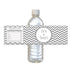 Grey Chevron Baby Shower Bottle Label