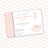 tutu cute birthday invitation