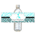 Turquoise Giraffe Baby Shower Bottle Label