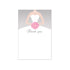 Dress bridal shower thank you card gray pink printable