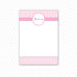 Pink Stripes Thank You Card Note Baby Girl Shower Printable