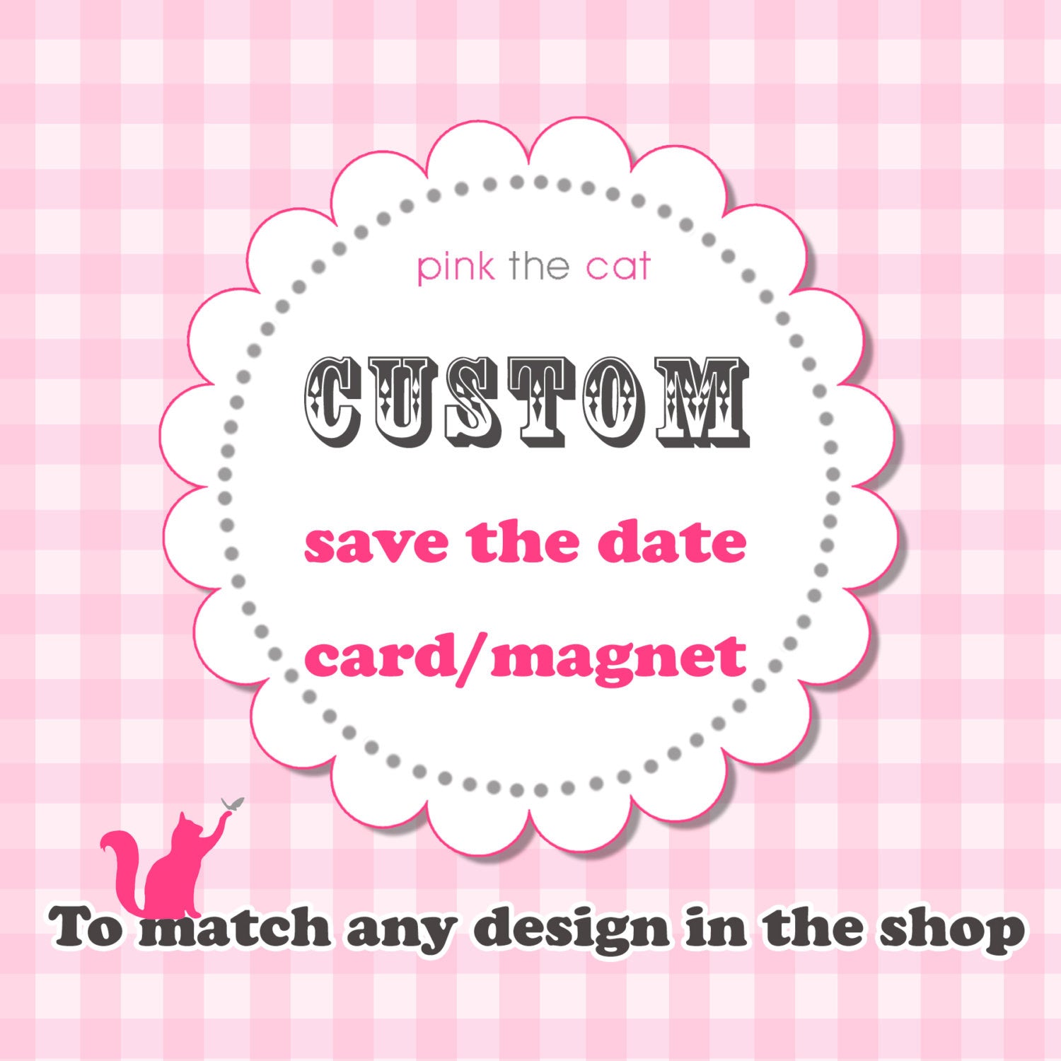Matching Save The Date Card  or Magnet