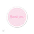 Pink polka dots gift favor label thank you tag sticker printable