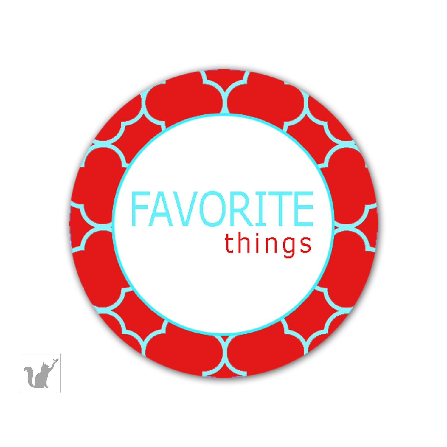 Favorite Things Party Favor Labels Gift Tags