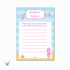 Under The Sea Baby Girl Shower Advice Card