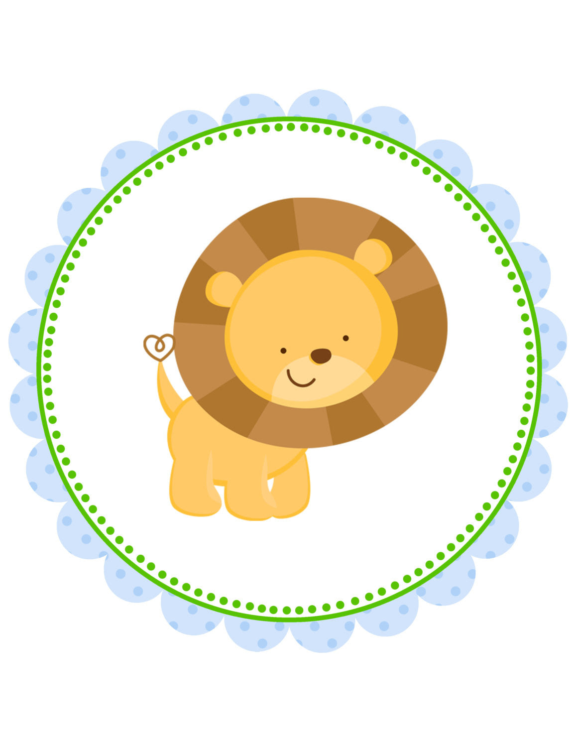 Jungle Blue Boy Birthday Banner