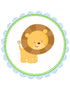 Jungle Blue Boy Birthday Banner