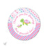 INSTANT DOWNLOAD Turtle Baby Shower Thank You Tag - Stripes Polka Dots Printable Decorations Round Party Stickers Girl Baby Shower Favors