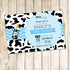 cow baby shower invitation