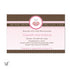 butterfly pink brown invitation
