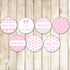 Pink Baby Girl Shower Small Candy Label Sticker