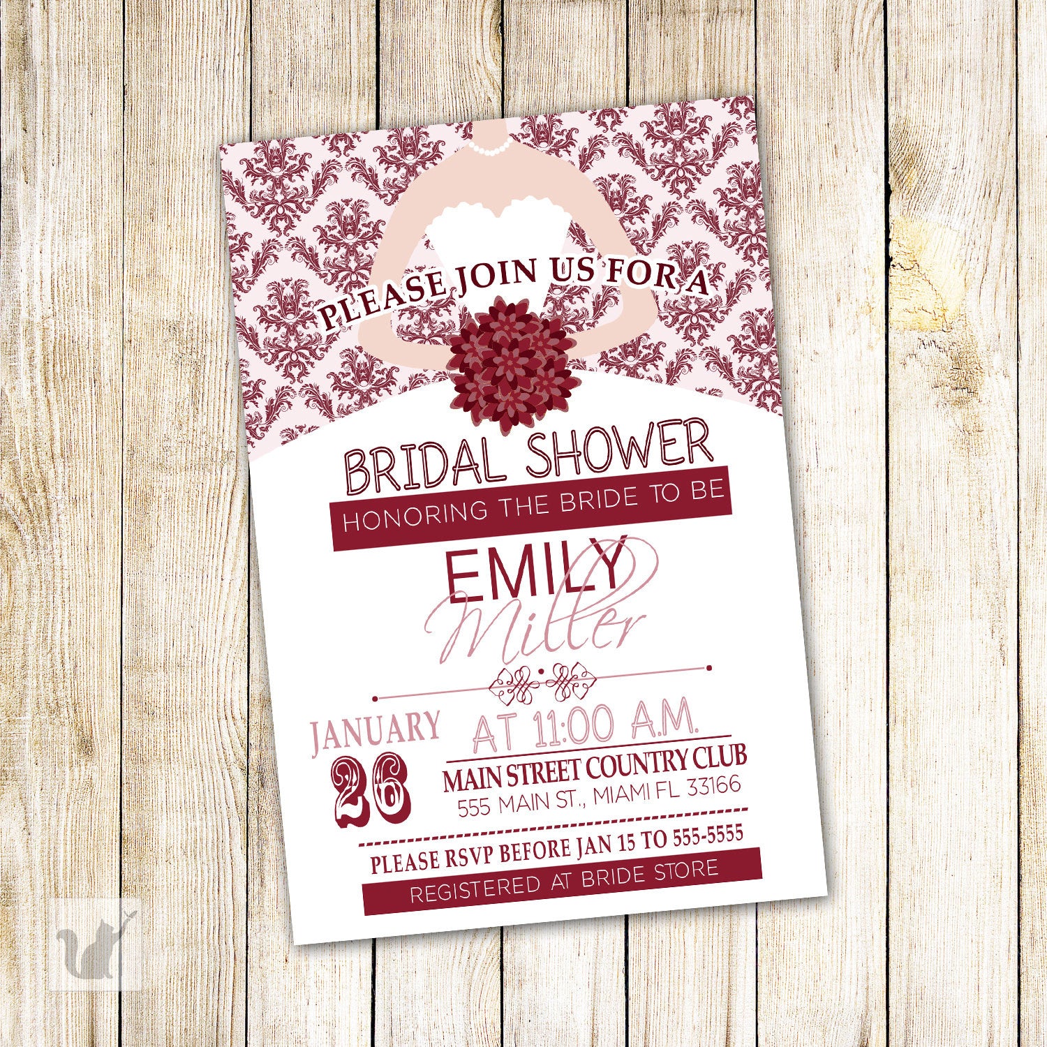 bridal shower invitation
