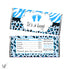 Blue Zebra Leopard Baby Boy Shower Candy Bar Label Wrapper