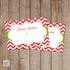 Christmas Labels - Gift Favor Tag Holiday Red Green Decoration Santa Claus INSTANT DOWNLOAD