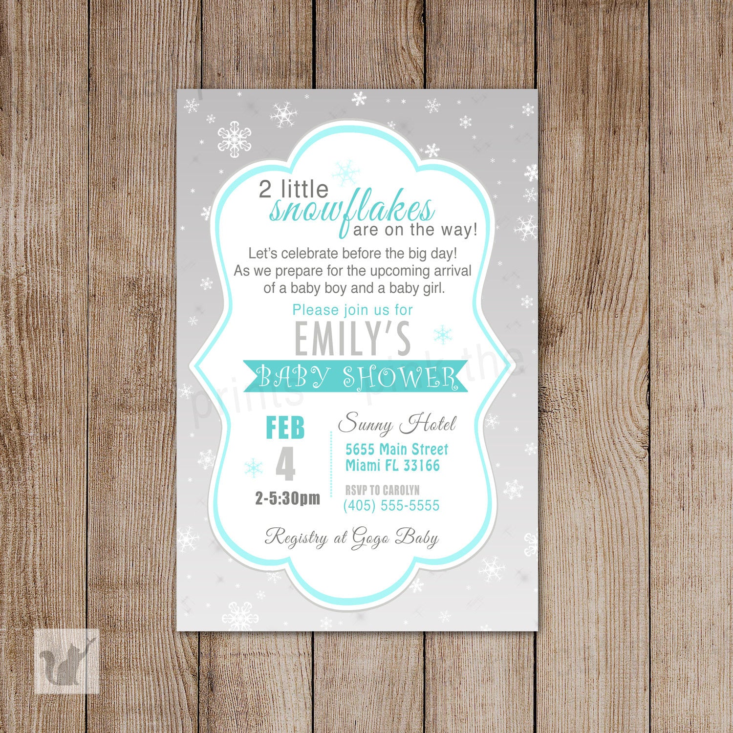 baby shower invitation