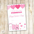 Kitten Valentines Greeting Card - You Are Purrfect Cat Printable File