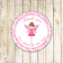Fairy Favor Label Gift Tag Sticker Birthday Baby Shower