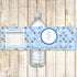 Blue Brown Bottle Label Boy Birthday