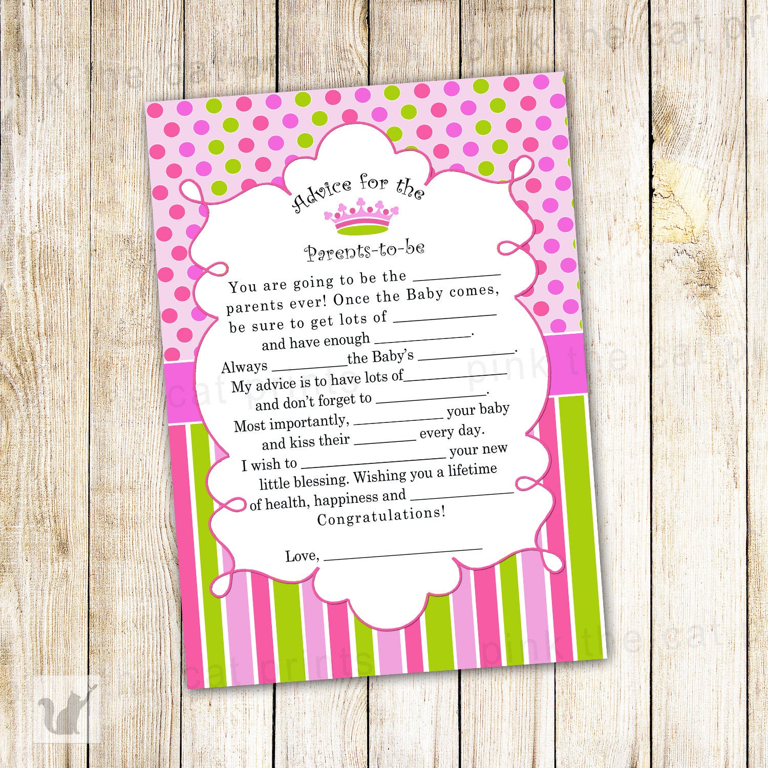 baby shower game
