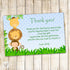 Jungle Thank You Card Note Baby Shower Boy Birthday Blue