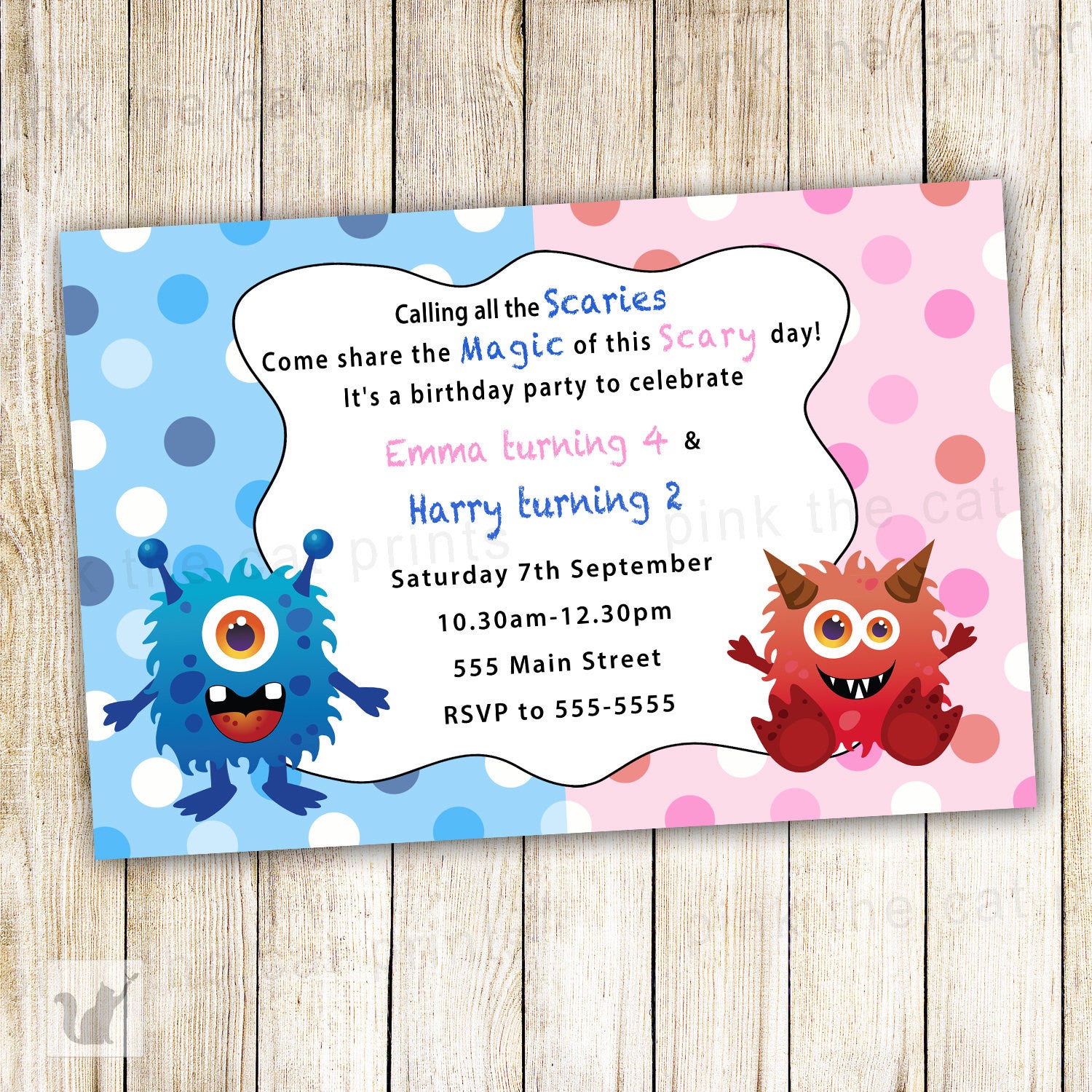 little monsters invitation