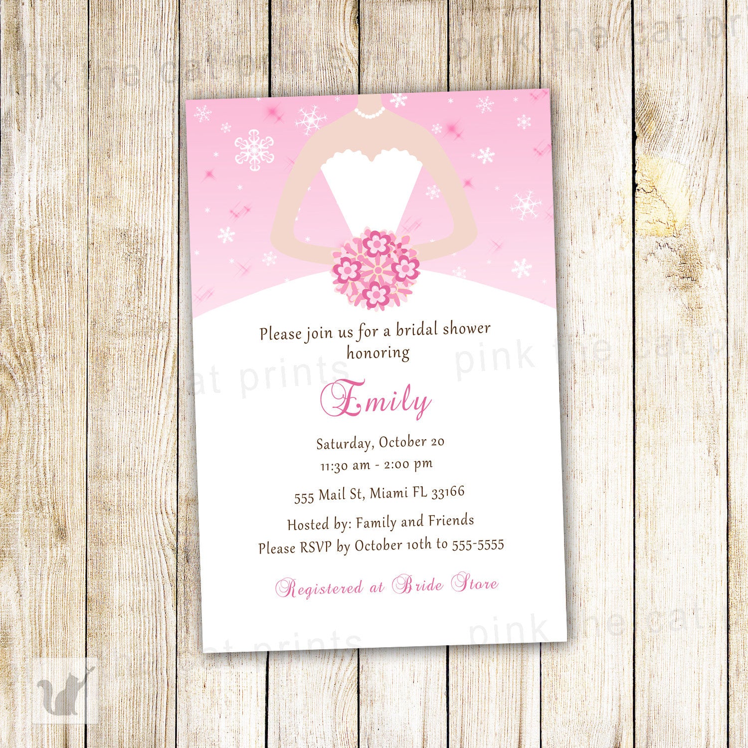 bridal shower invitation