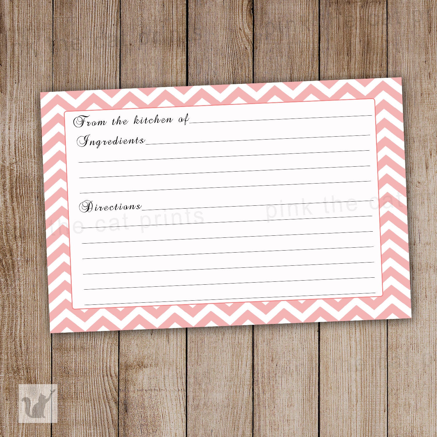 recipe card
