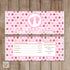 Baby Girl Shower Candy Bar Wrapper Label Pink