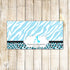 Giraffe Candy Goodie Bag Topper Blue Label Baby Boy Shower