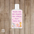 Jungle Hand Sanitizer Labels Baby Girl Shower Pink