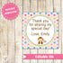 Monkey Label - Pink Gift Favor Tag Birthday Baby Girl Shower Printable Editable File INSTANT DOWNLOAD