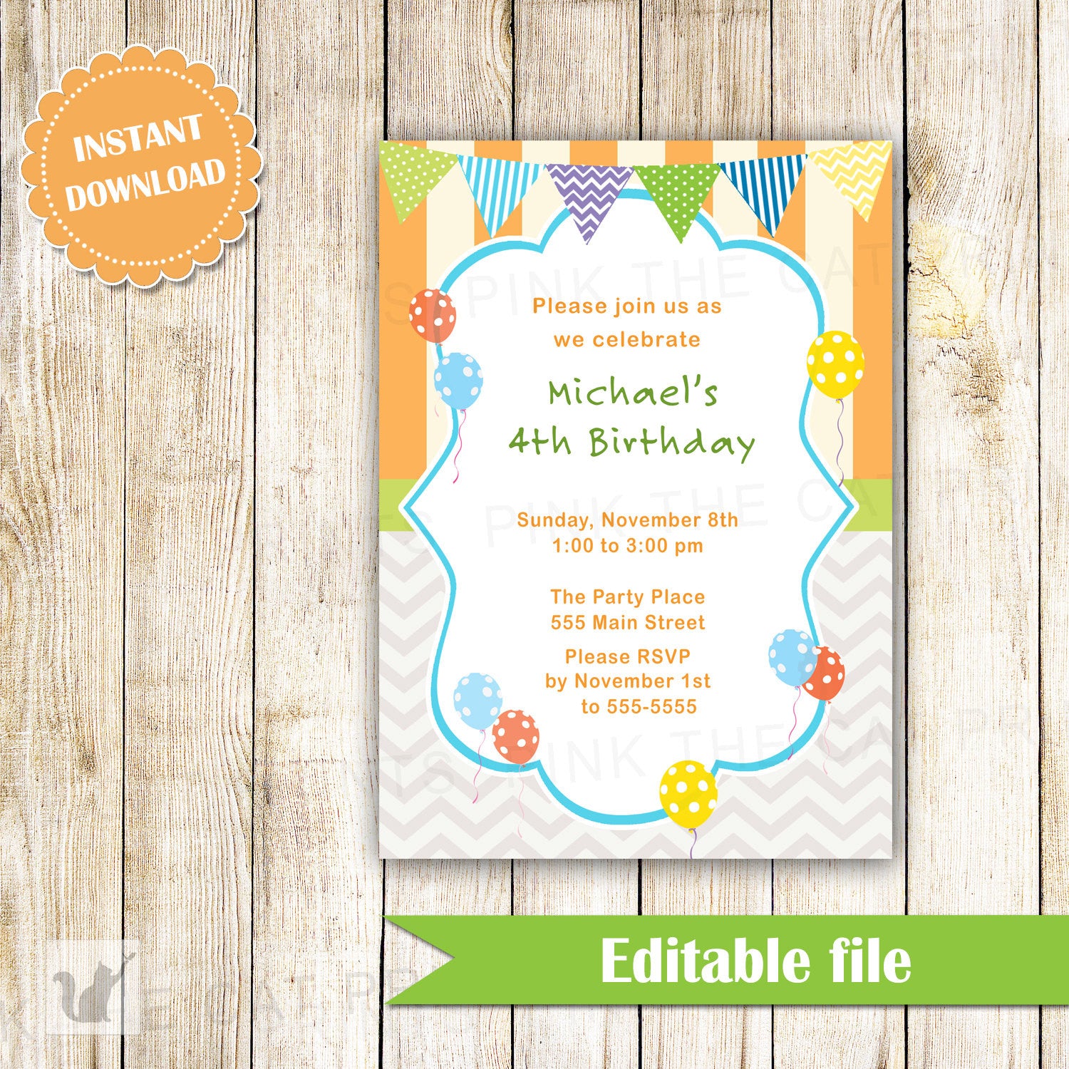 birthday invitation