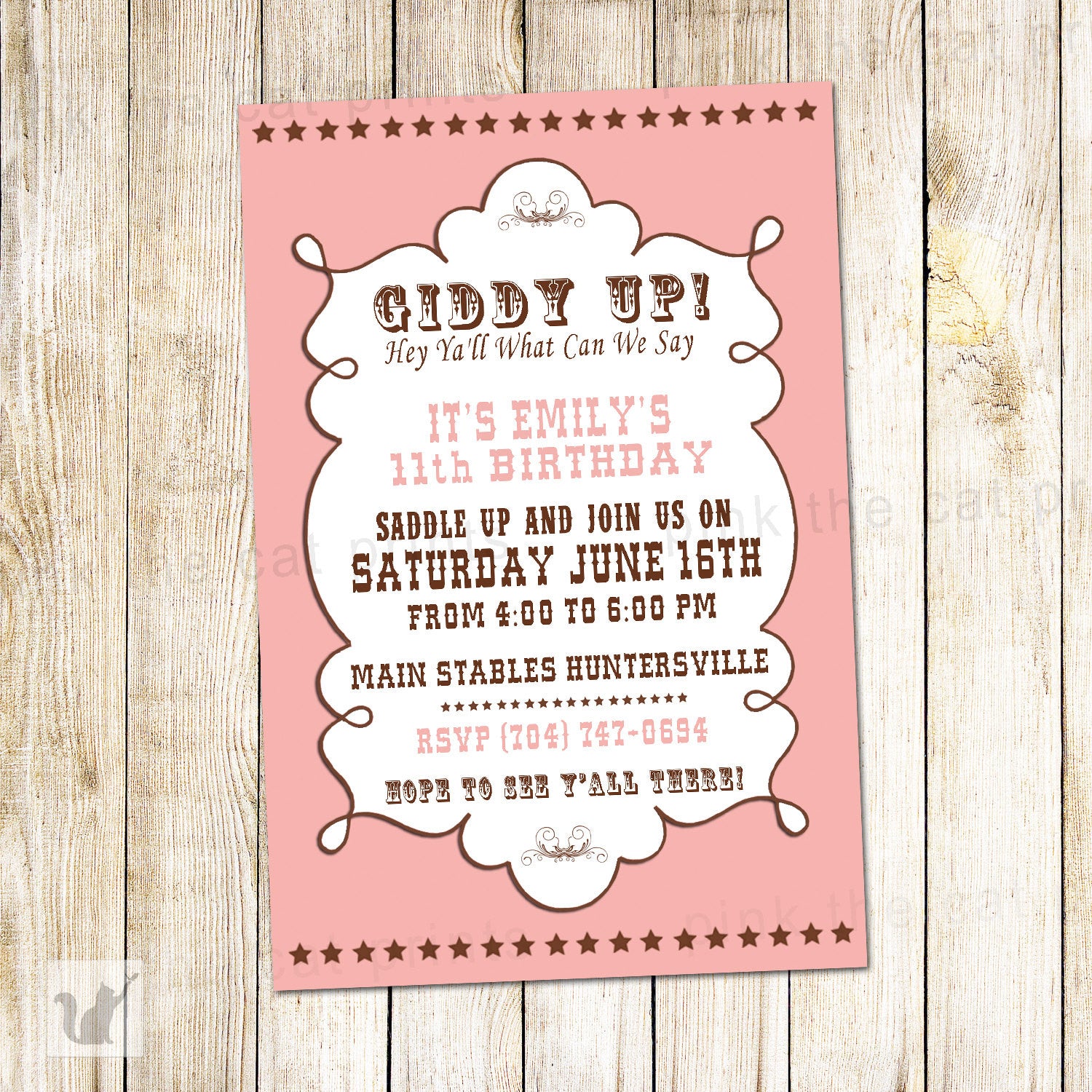 birthday invitation