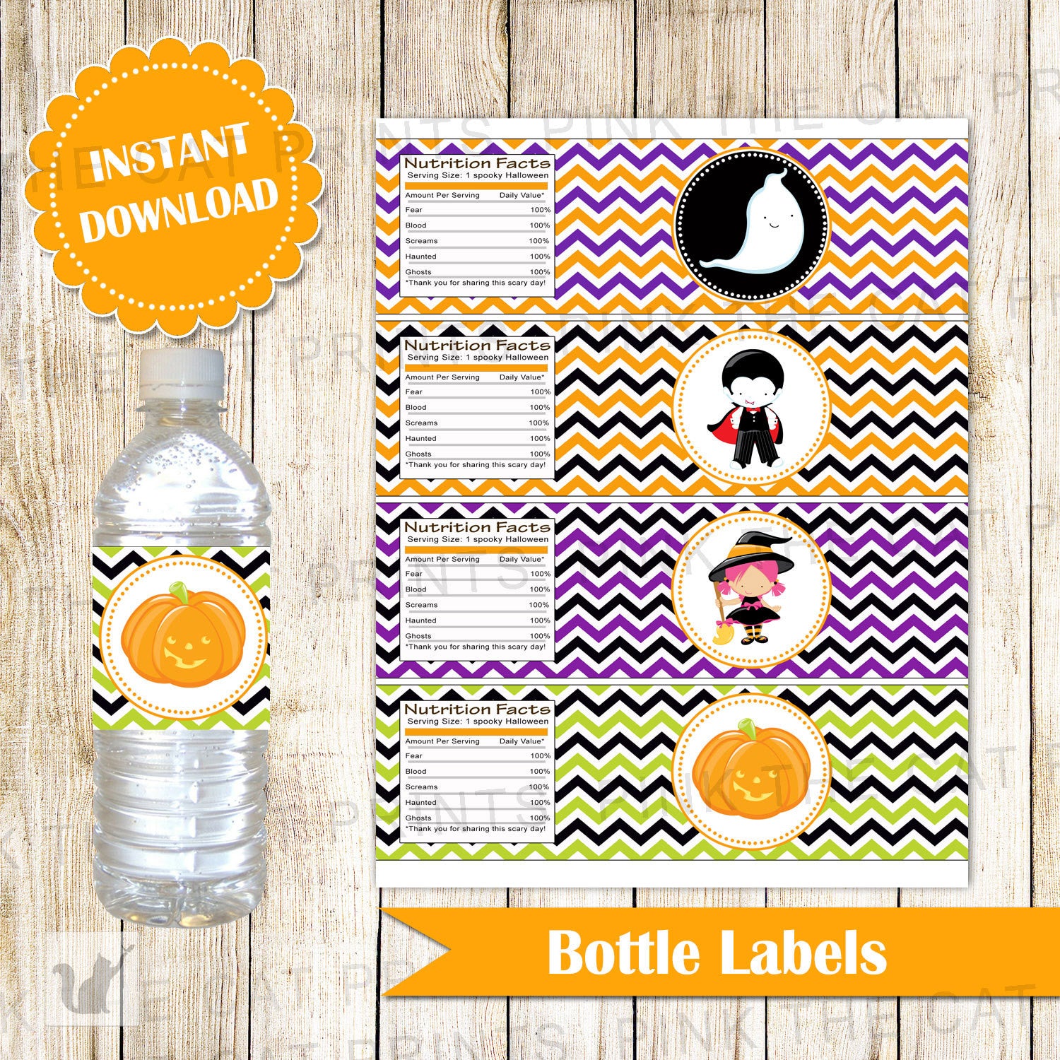 halloween-bottle-label-kids-party-printable-wrappers-ghost-pumpkin-pink-the-cat for Halloween Bottle Labels Printable Free Halloween Bottle Label Kids Party Printable Wrappers Ghost Pumpkin – Pink the Cat for Halloween Bottle Labels Printable Free