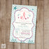 Little Mermaid Invitation Vintage Baby Girl Shower