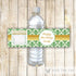 Birthday Bridal Shower Bottle Label Green Gold