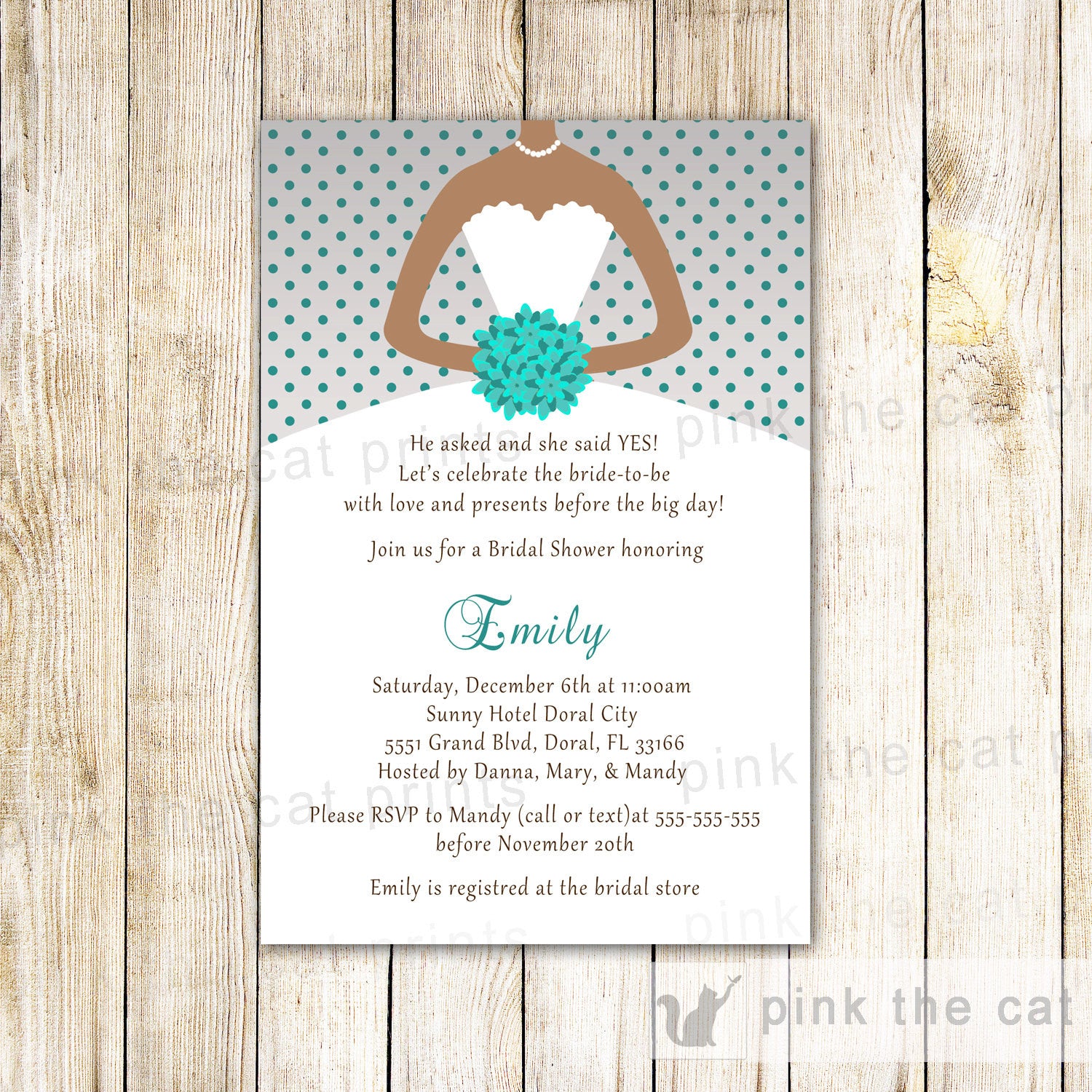 bridal shower invitation