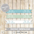 Hot Air Balloon Bash Straw Flag Label Kids Birthday Baby Shower Printable File INSTANT DOWNLOAD